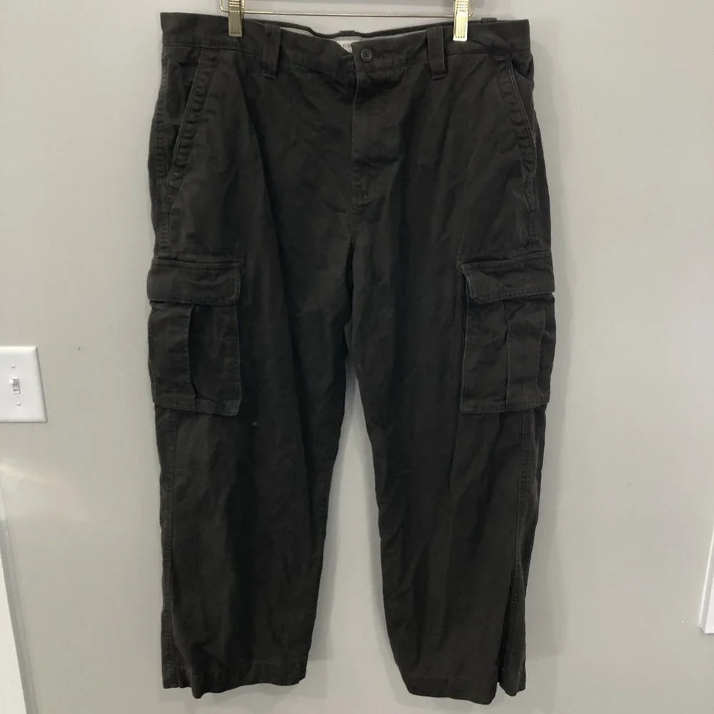 Sonoma Cargo Pants Relaxed Fit Brown Khaki Men's Size 38x29‎ Pockets